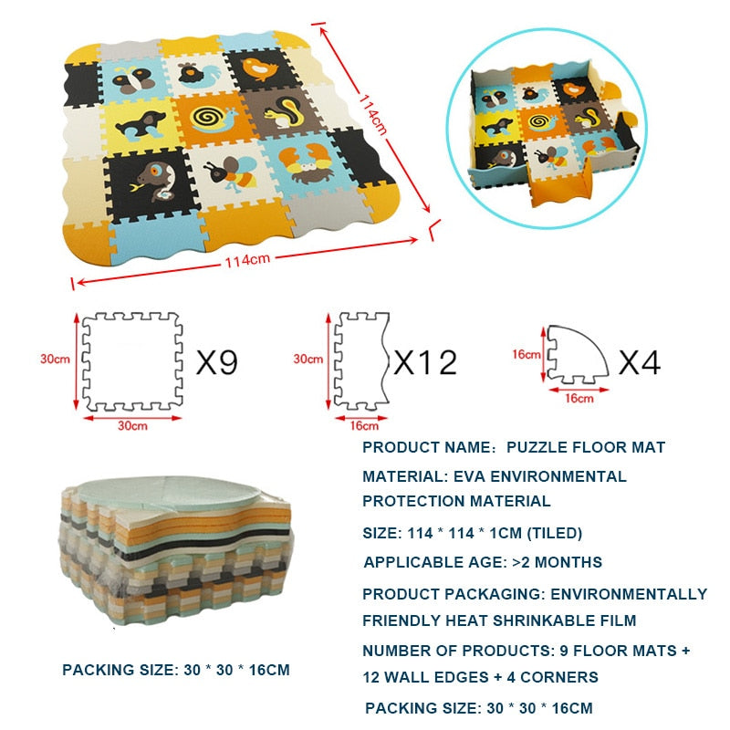 Safe & Educational Foam Play Mat