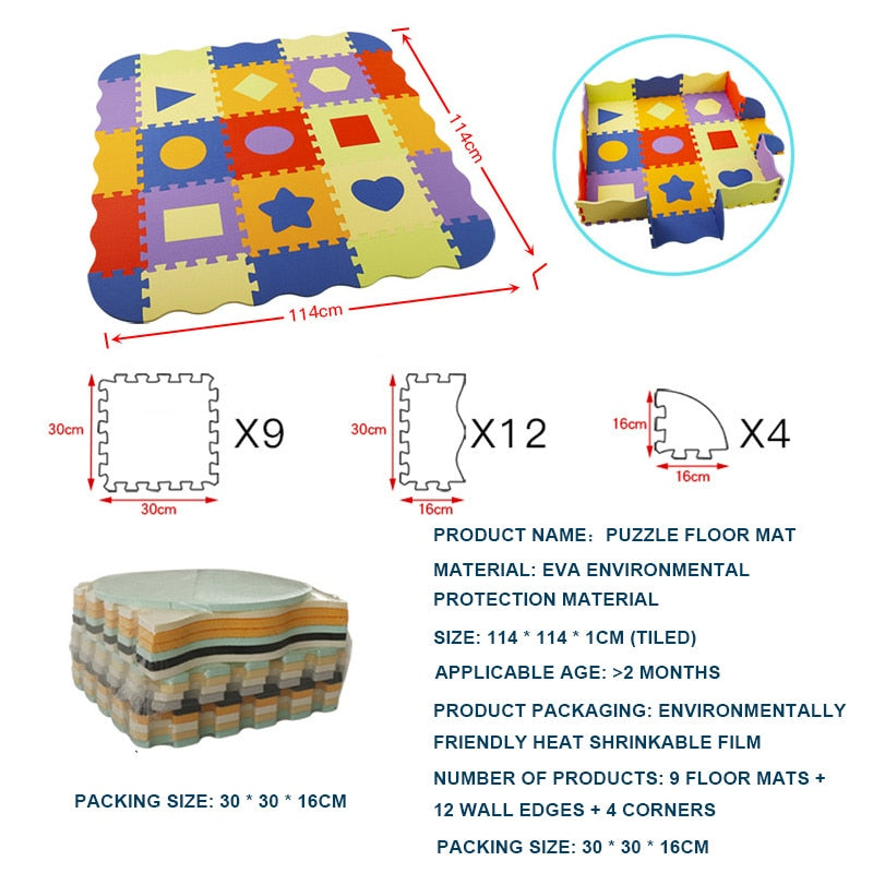 Safe & Educational Foam Play Mat