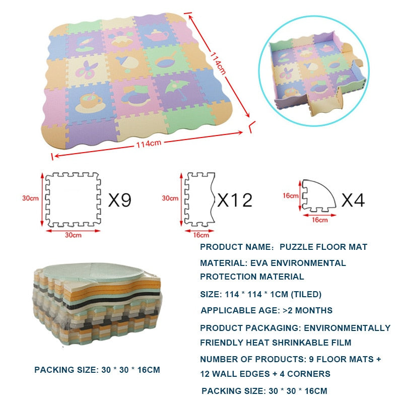 Safe & Educational Foam Play Mat