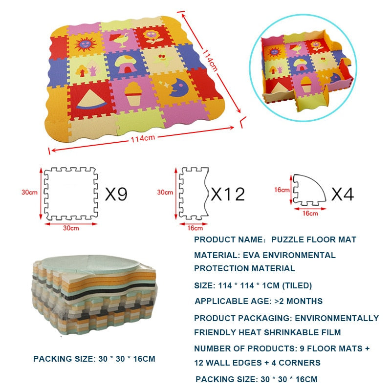 Safe & Educational Foam Play Mat