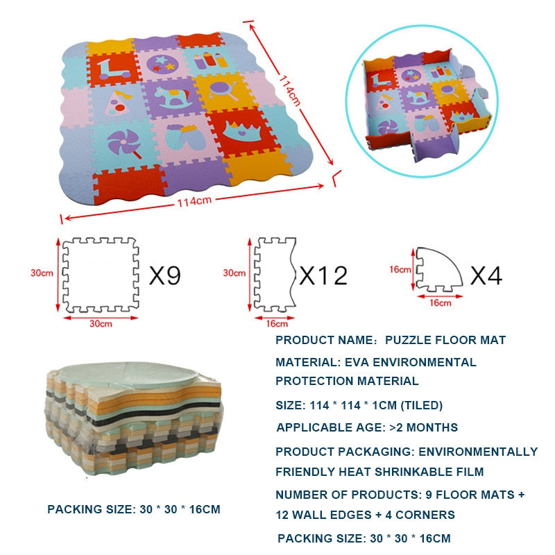 Safe & Educational Foam Play Mat