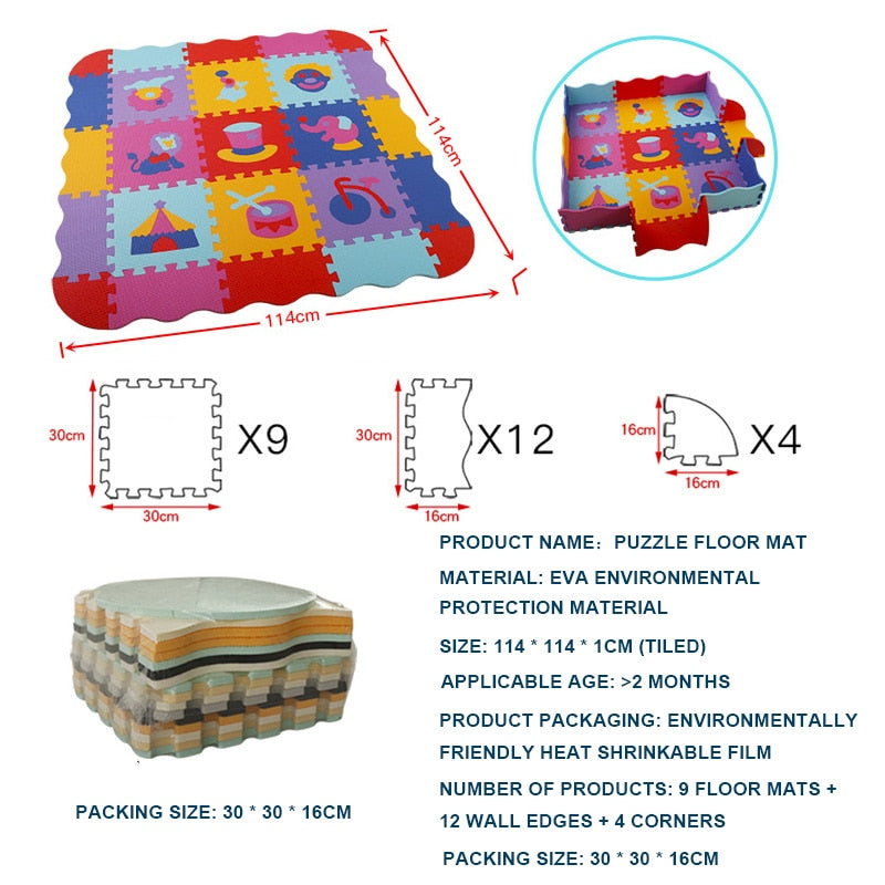 Safe & Educational Foam Play Mat