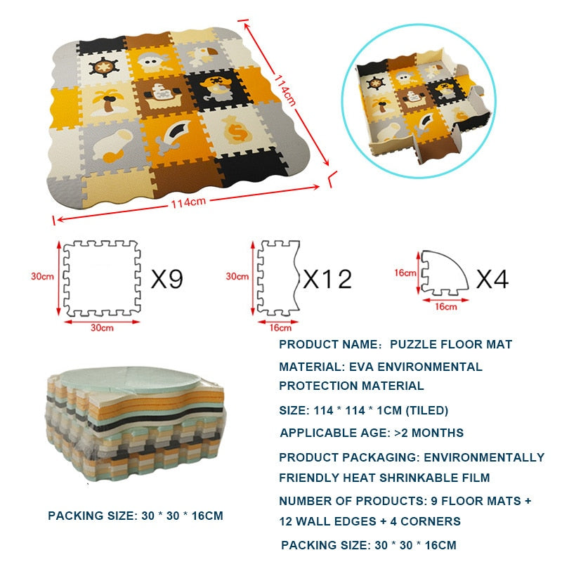 Safe & Educational Foam Play Mat