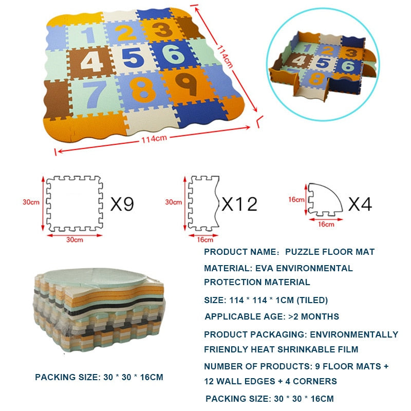 Safe & Educational Foam Play Mat