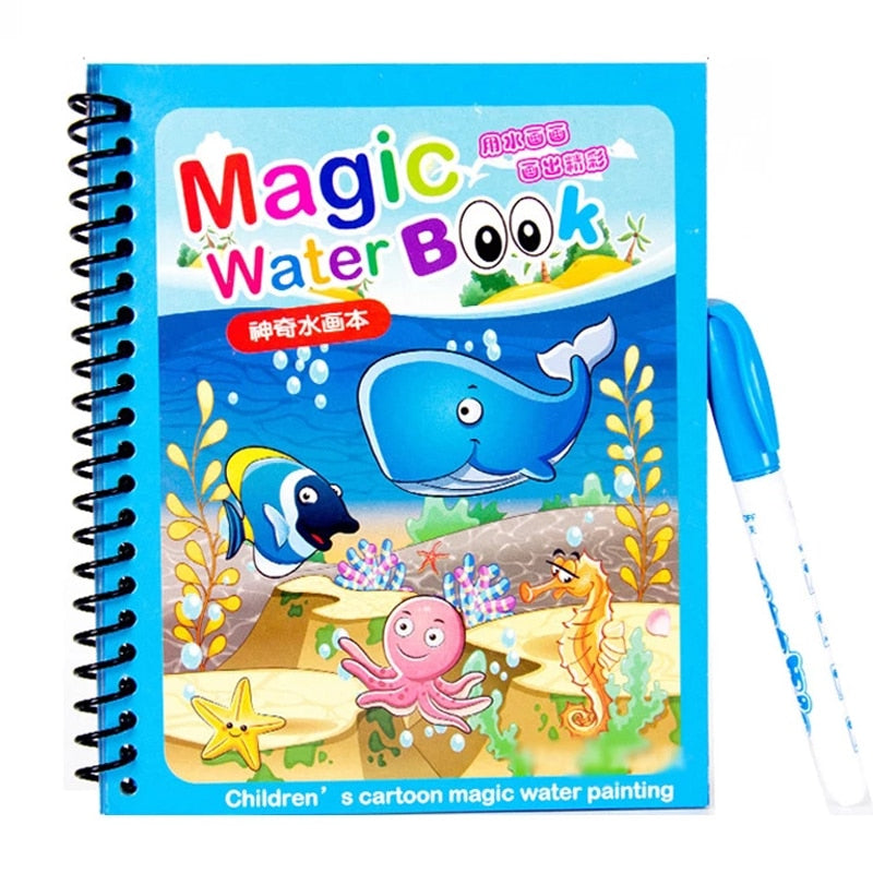 Reusable Magic Water Drawing Book