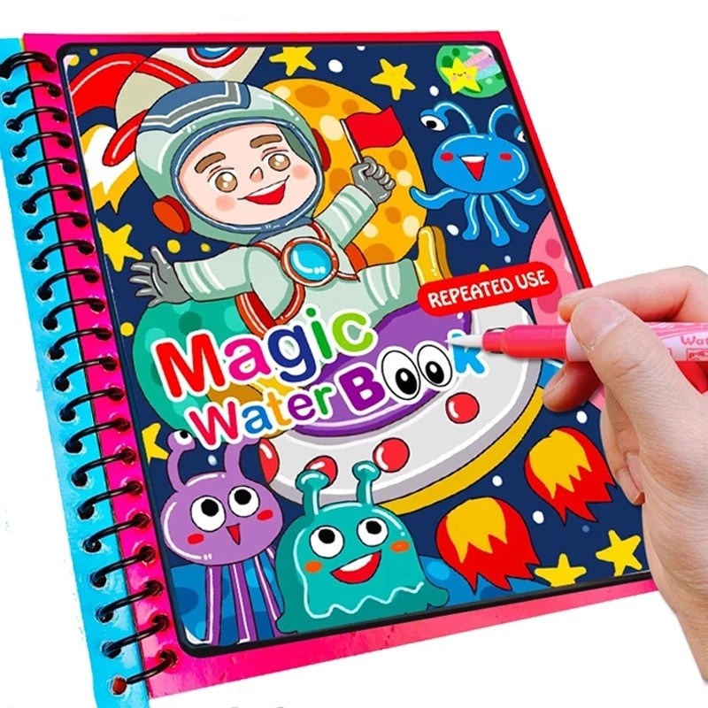 Reusable Magic Water Drawing Book