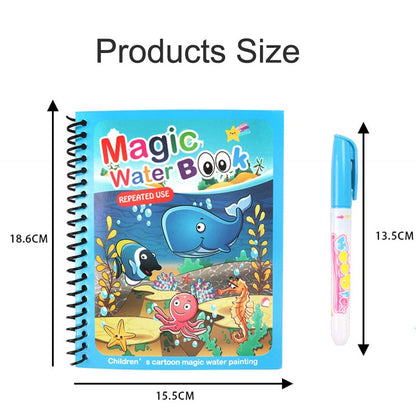 Reusable Magic Water Drawing Book