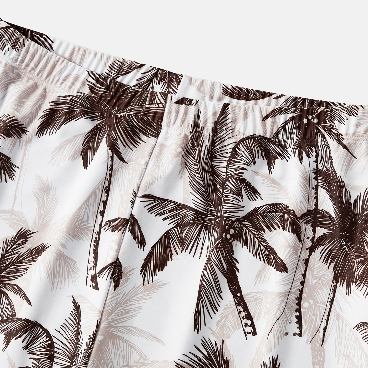 Allover Coconut Tree Print Swimsuit