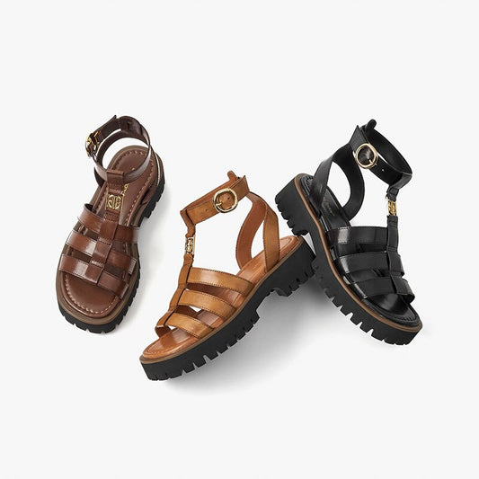 Genuine Leather Gladiator Sandals