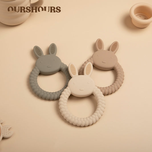 Cartoon Silicone Teether Toy